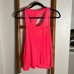 Hot pink Nike workout tank top